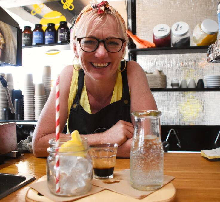 CAFFEINE FIX:The Xtra Mile owner Katrina Gall said nine out of 10 people have loved the tonic espresso. Picture: Lydia Lynch. 