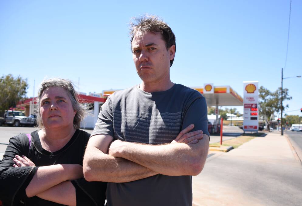 NOT HAPPY: Anne and Rob Bawden were stuck in Mount Isa for more than a fortnight because no service stations offered LPG. Picture: Lydia Lynch.