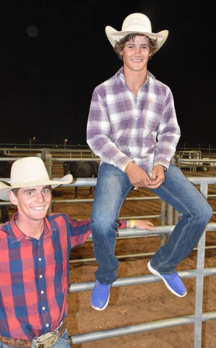 BACK ON THE HORSE: Jack Keats and Donovan Rutherfurd have both recovered from some serious bullriding injuries this year. 