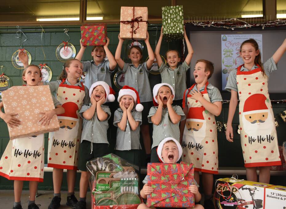 CELEBRATION: St Joseph students are more than excited for their school's annual Christmas Fair on November 2. Picture: Lydia Lynch. 