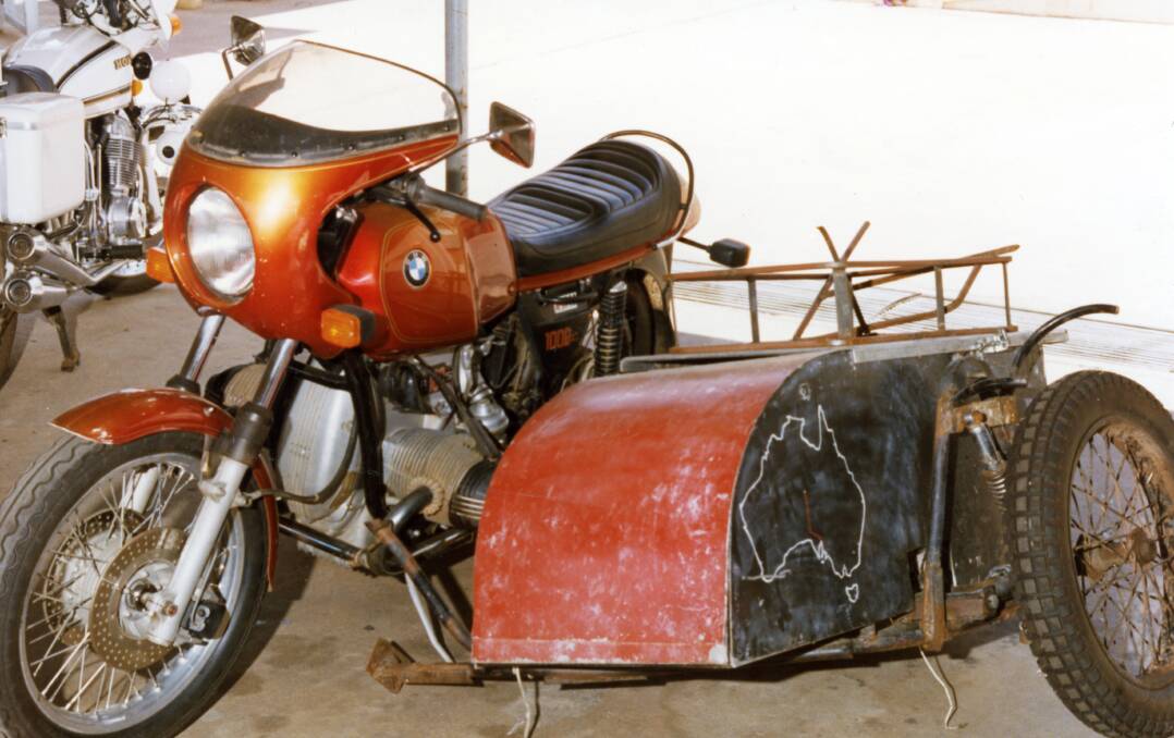 The red motorcycle driven by Tim Thomson found in Bruce Preston's shed in 1978. CREDIT:QUEENSLAND POLICE SERVICE