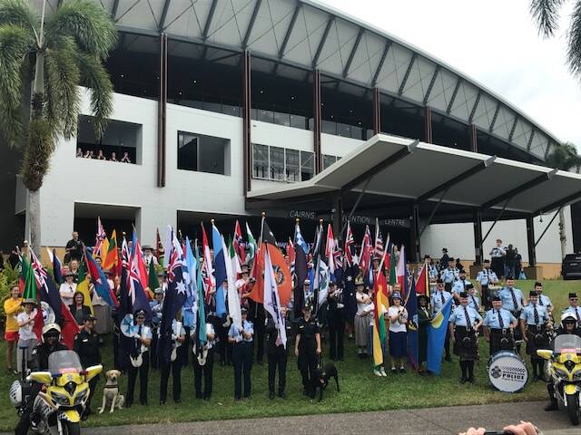  The parade from the International Women and Law Enforcement Conference had more than 60 flags across the world represented. Photo: Supplied. 