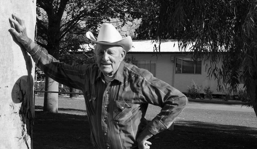 OLD MATES: 87-year-old former drover, Eugene Kostin, will be at the Camooweal Drovers Camp Festival. - Picture:Tracey Peach, Peach Photographics.