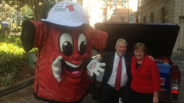 Bruce and Denise Morcombe promote the Day for Daniel. Photo: Supplied