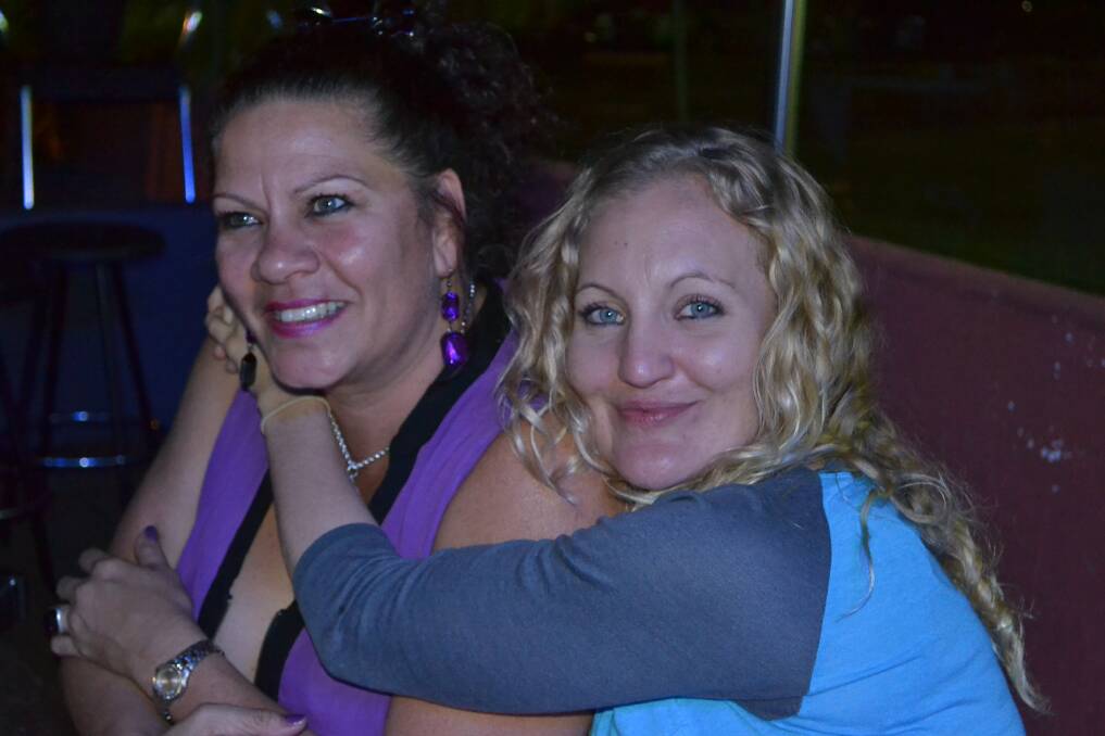 LAUGHS: Sonya Sant and Stacey Graham having a fun night at The Overlander