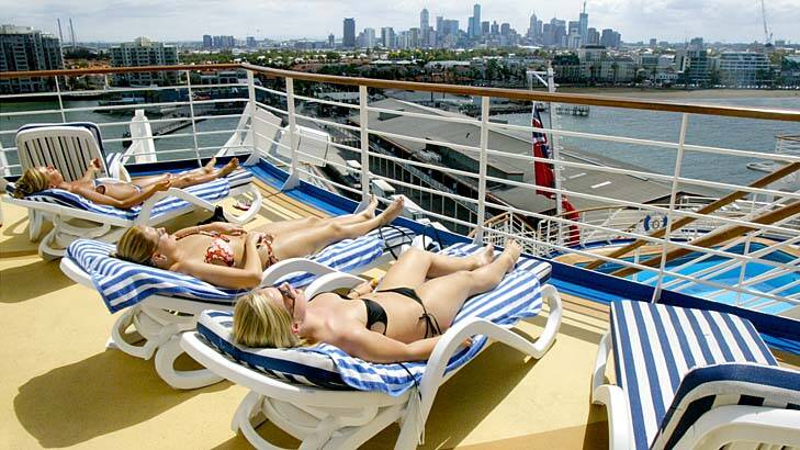 No more hogging the sun ... Carnival Cruises in Europe plans to have 'deckchair police' to prevent passengers from reserving the best spots by leaving their towels on the chairs all day.