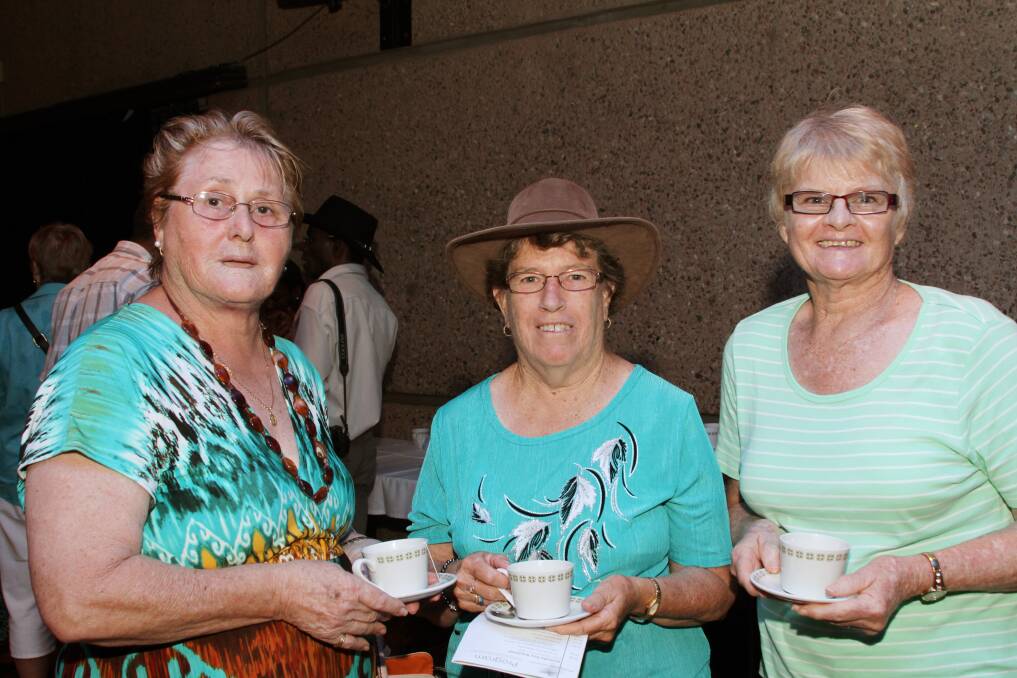 CUP OF TEA: Caryll Evans, Edna Russell and Margi Sporer.